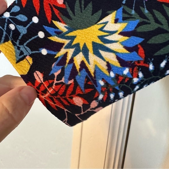 LulaRoe Dress Nicole Dark Floral Multicolor Fit & Flare 3/4 Sleeve Size XL - Picture 6 of 13